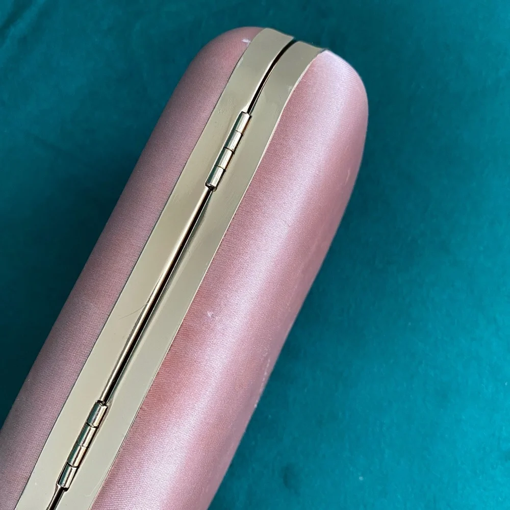 Blush Pink Satin Clutch